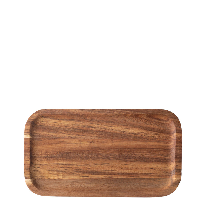 Rectangular serving tray medium Acacia 25 x 14 cm - FLOW Wooden