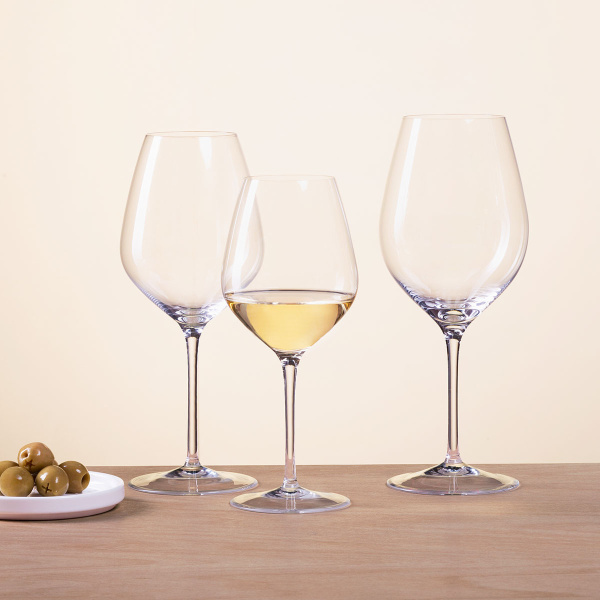 Red wine glasses 570 ml set of 6 - Optima Glas Lunasol