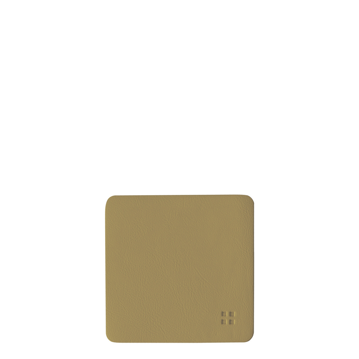 Sottobicchieri quadrati in PVC oro 10x10 cm - Elements Ambiente