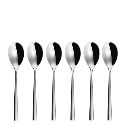 Set di cucchiaini da caffè 6 pezzi - L-Line lucido
