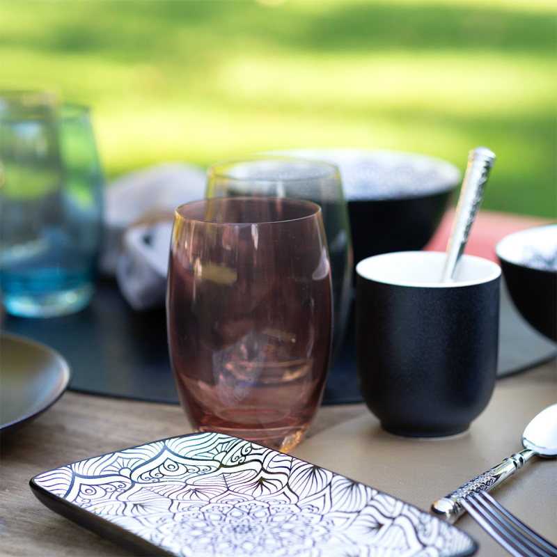 Tumbler glasses burgundy 460 ml 6 pcs - Optima Glas Lunasol