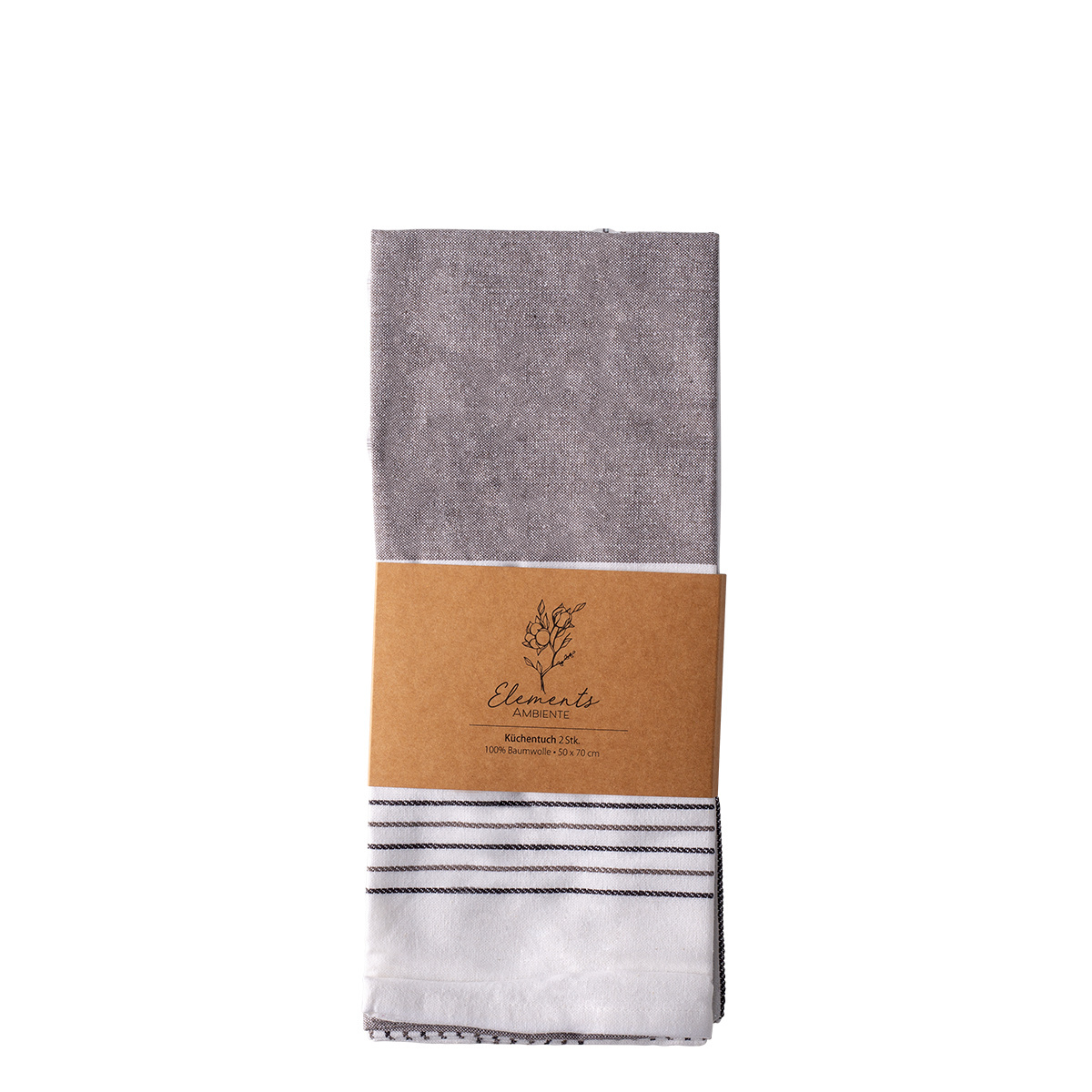 Strofinacci da cucina grigi 50 x 70 cm 2 pz – Elements Ambiente