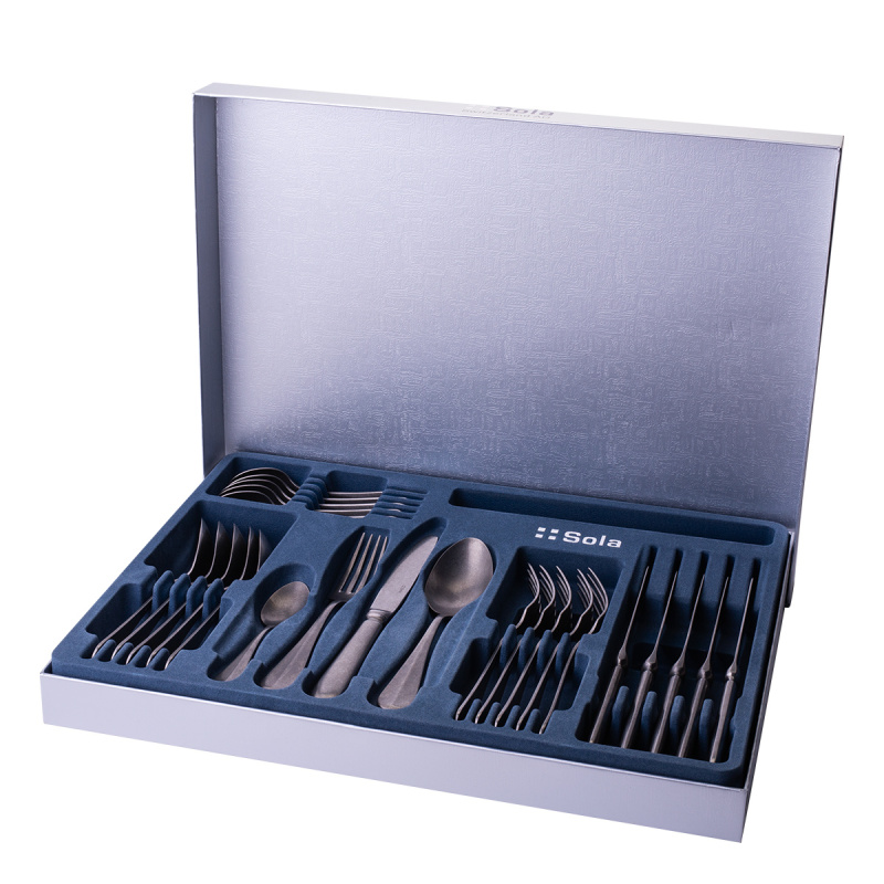 Besteck-Set 24-tlg. - Baguette Vintage Stone Wash