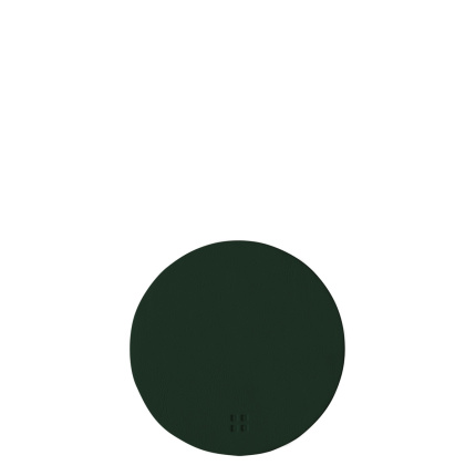Glass coaster round PVC green ø 11 cm - Elements Ambiente