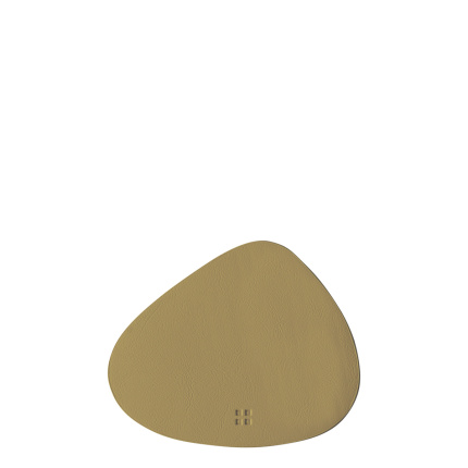 Sottobicchieri in PVC oro a forma di triangolo 14 x 11,5 cm - Elements Ambiente