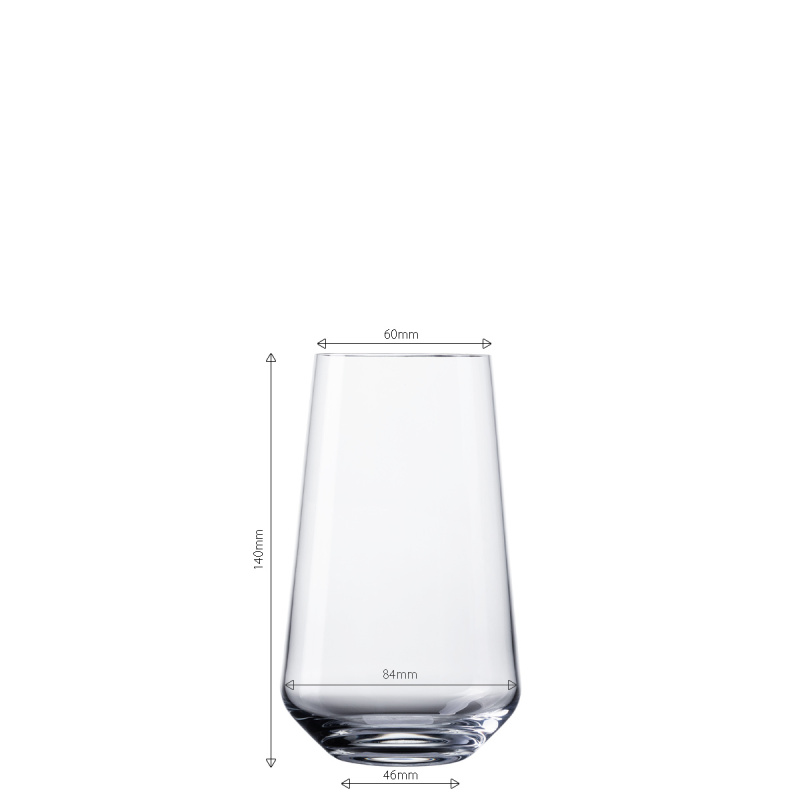 Tumbler glasses 500 ml set of 4 - Century Glas Lunasol META Glass