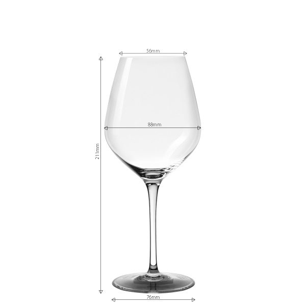 Calici da vino bianco 430 ml set 6 pz - Optima Glas Lunasol