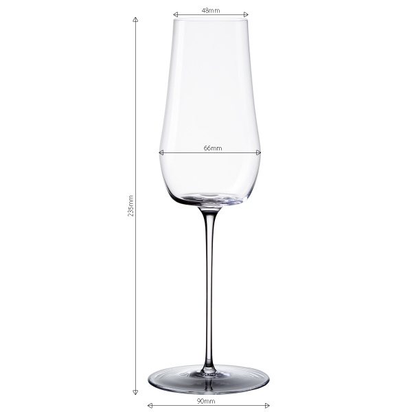 Champagner-Glas 220 ml Set 2-tlg. Green Wave Glas Lunasol