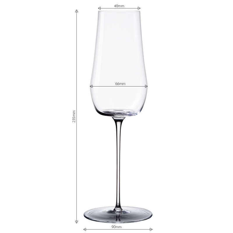 Champagner-Glas 220 ml Set 2-tlg. Green Wave Glas Lunasol