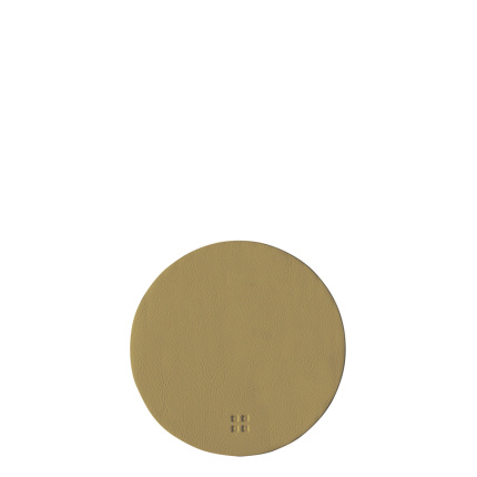 Glass coaster round PVC gold ø 11 cm - Elements Ambiente