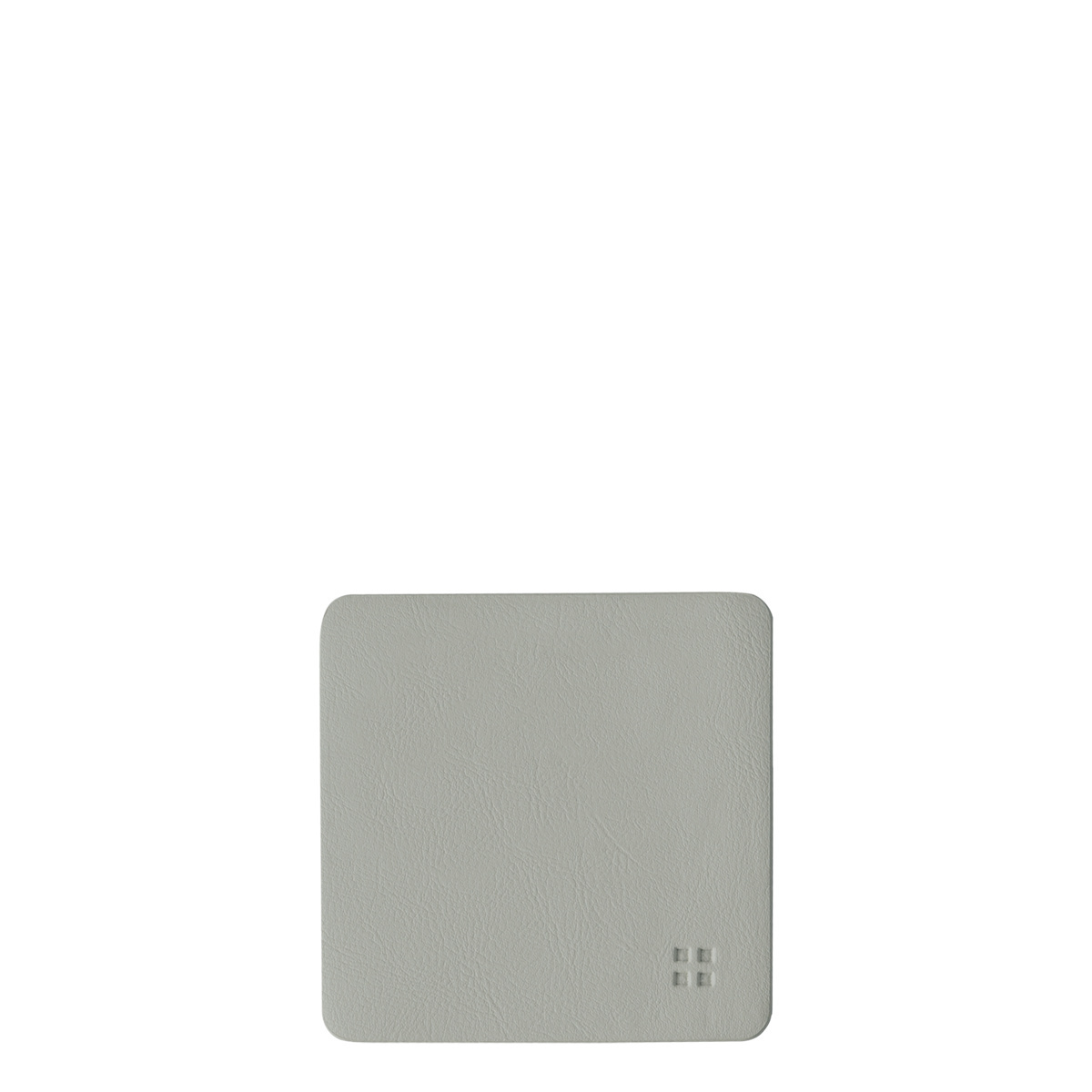 Glass coaster square PVC silver 10x10 cm - Elements Ambiente