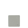 Glasuntersetzer eckig PVC Silber 10x10 cm - Elements Ambiente