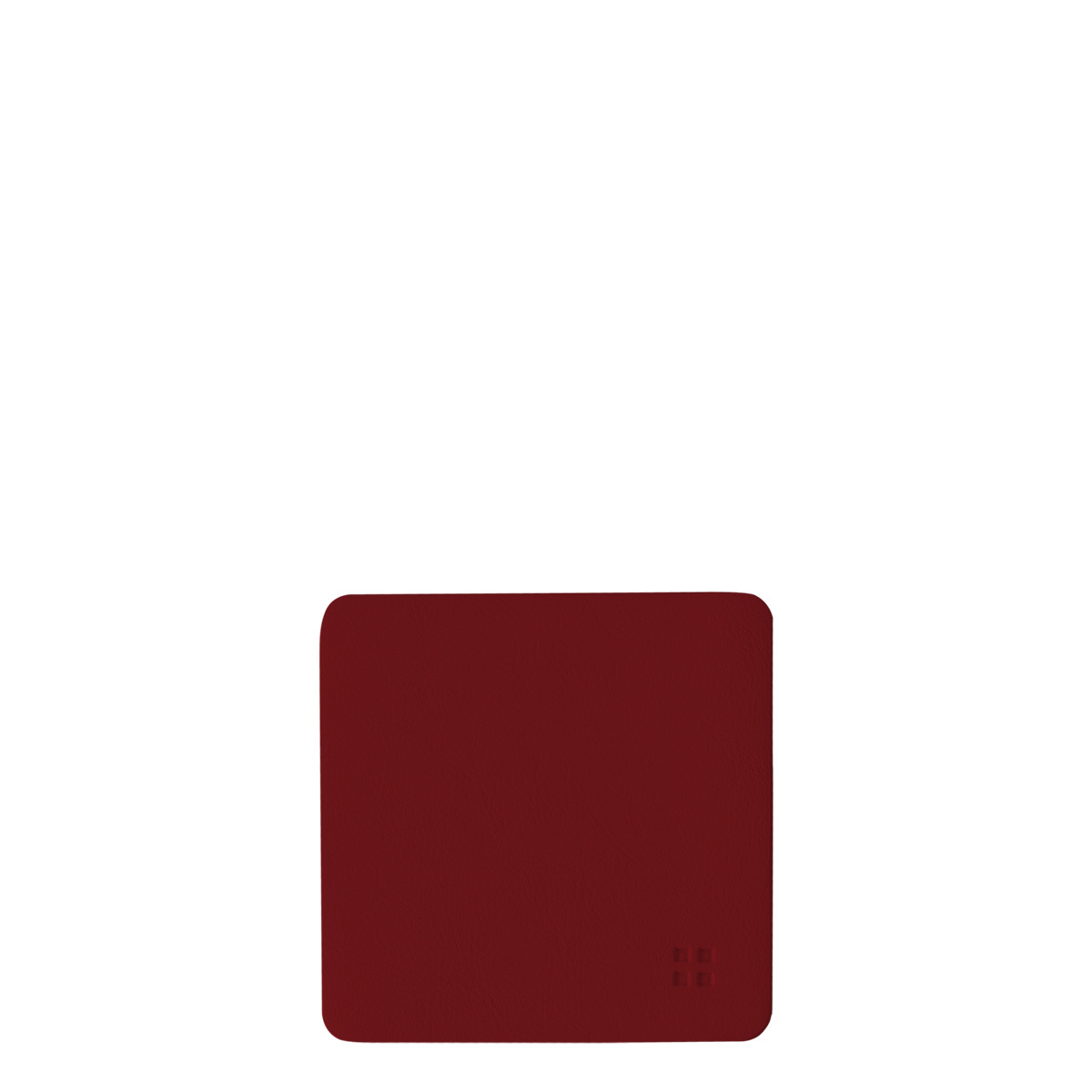 Sottobicchieri quadrati in PVC bordeaux 10x10 cm - Elements Ambiente