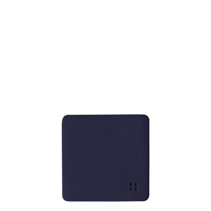 Glass coaster square PVC blue 10x10 cm - Elements Ambiente