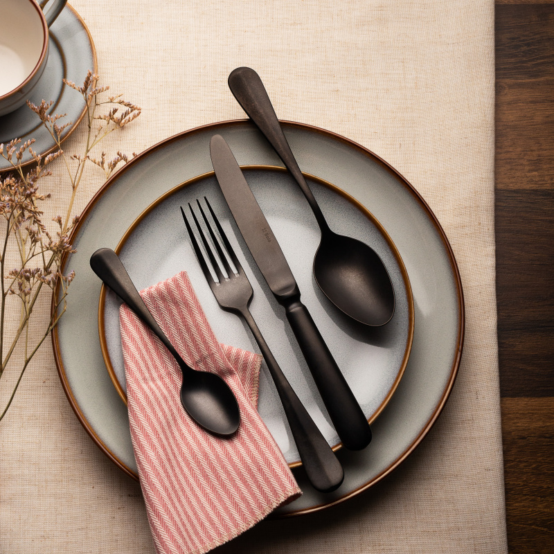 Set di posate 24 pezzi - Baguette Vintage nero
