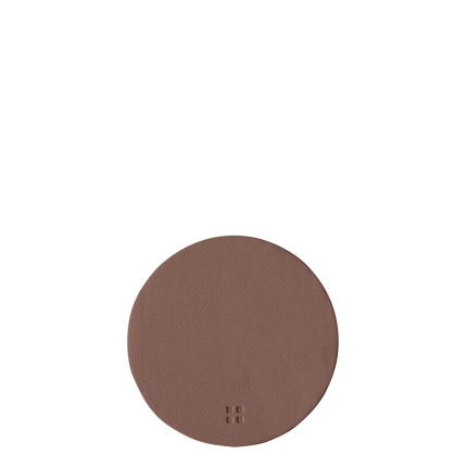Glass coaster round PVC dusky pink ø 11 cm - Elements Ambiente