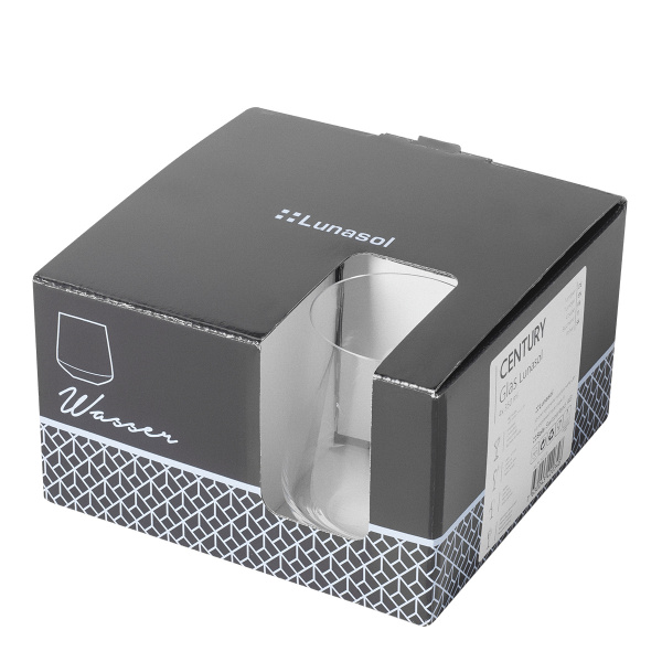 Bicchieri Tumbler 350 ml set 4 pz - Century Glas Lunasol META Glass