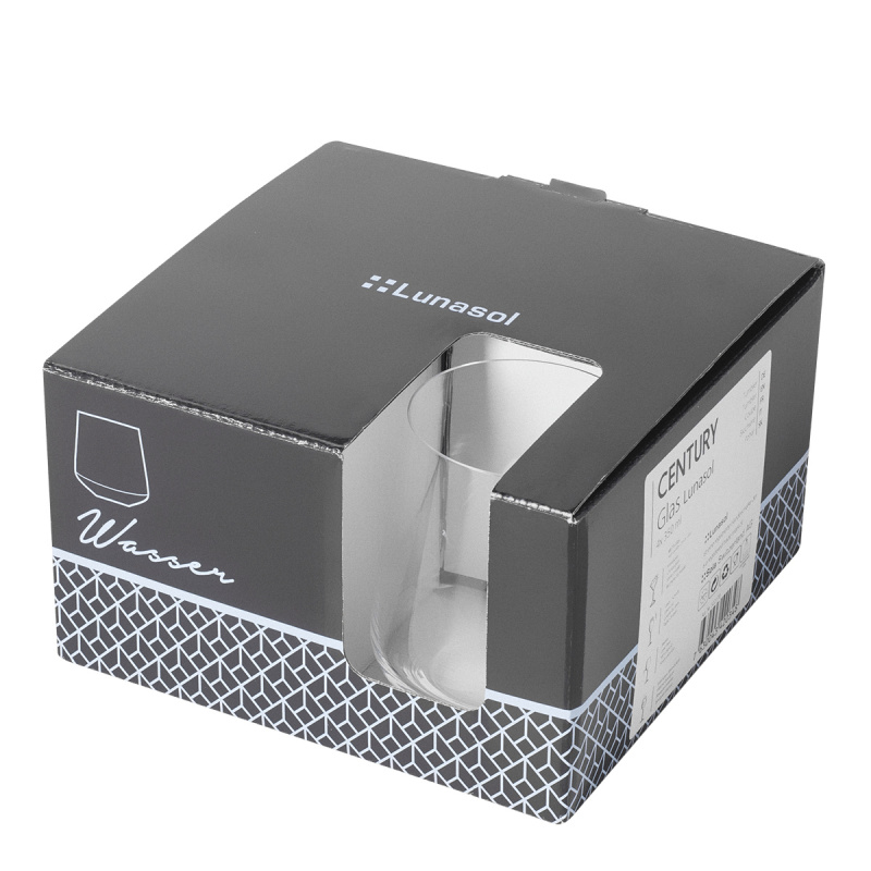 Bicchieri Tumbler 350 ml set 4 pz - Century Glas Lunasol META Glass