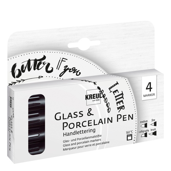 Porcelain and glass markers set of 4 – KREUL