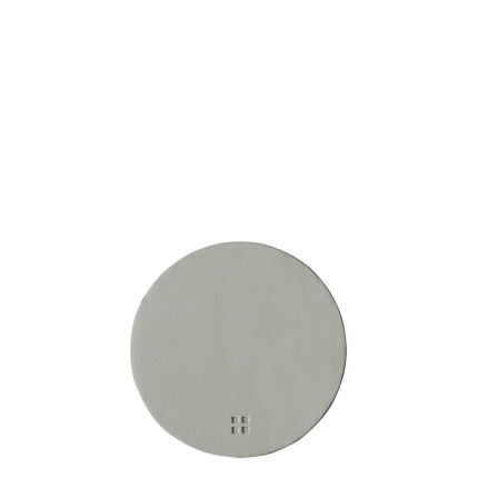 Dessous de verre rond en PVC argenté ø 11 cm - Elements Ambiente