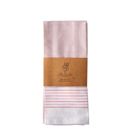 Dusty pink kitchen towels 50 x 70 cm 2 pcs – Elements Ambiente