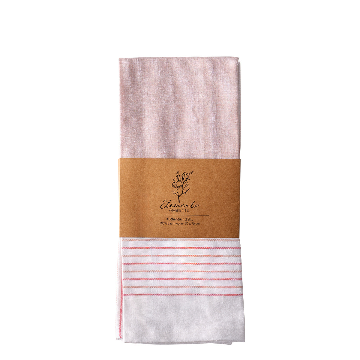 Dusty pink kitchen towels 50 x 70 cm 2 pcs – Elements Ambiente