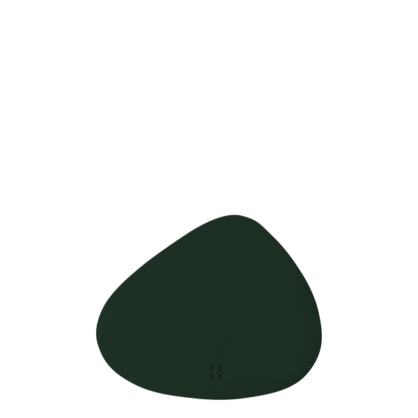 Dessous de verre triangle en PVC vert 14 x 11,5 cm - Elements Ambiente