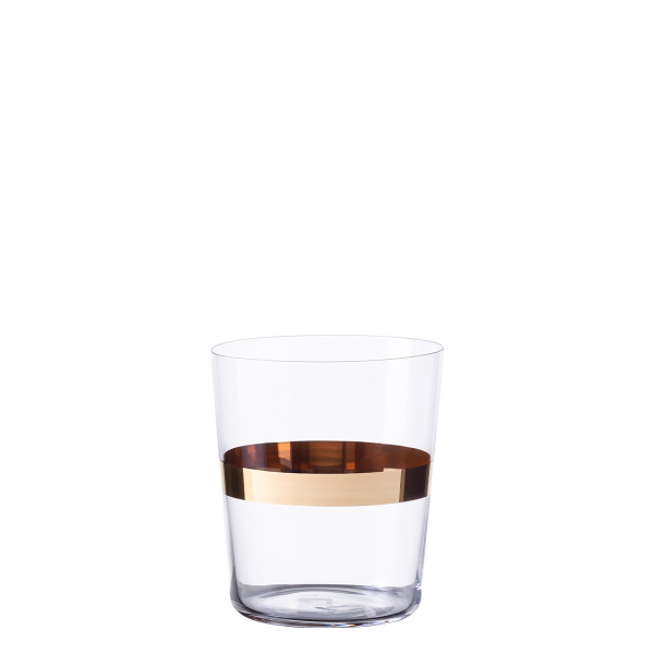 Tumbler Gläser mit Goldstreifen 440 ml 6er Set - 21st Century Glas Lunasol META Glass