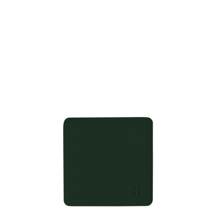 Sottobicchieri quadrati in PVC verde 10x10 cm - Elements Ambiente