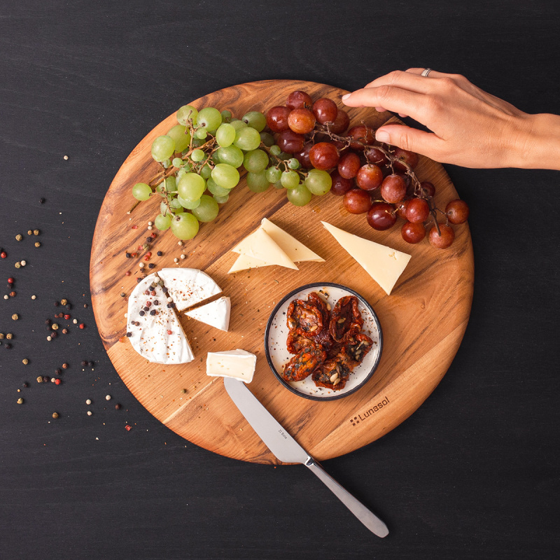 Round cutting board Teak Ø 35,6 cm - GAYA Wooden