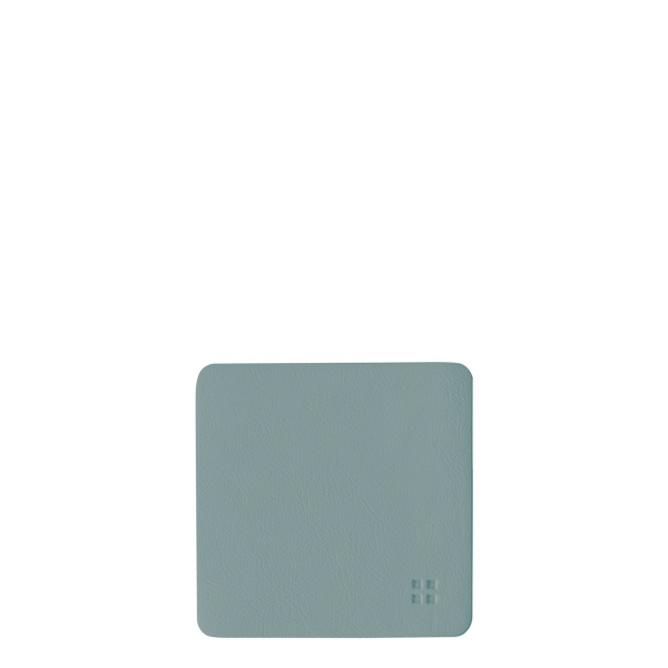 Sottobicchieri quadrati in PVC azzurro 10x10 cm - Elements Ambiente