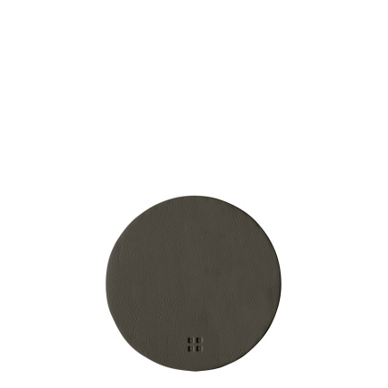 Dessous de verre rond en PVC anthracite ø 11 cm - Elements Ambiente