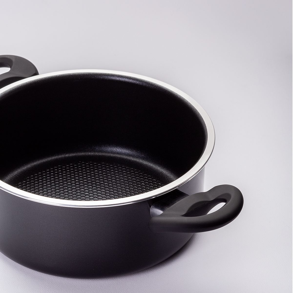 Kasserolle 20 cm mit Glasdeckel Venus Lunasol Induktion black