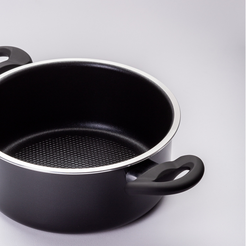 Casseruola con coperchio in vetro ø 20 cm - Venus Lunasol Induktion black
