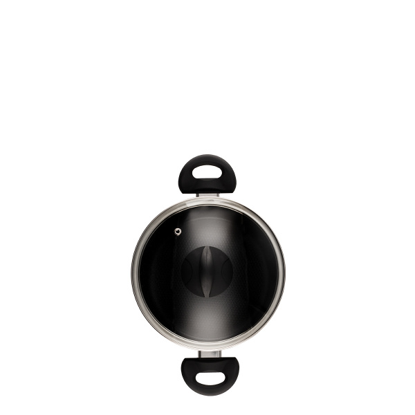 Casseruola con coperchio in vetro ø 20 cm - Venus Lunasol Induktion black