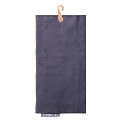 Étui en coton gris acier pour ranger les couverts 52 x 26 cm - Basic Ambiente