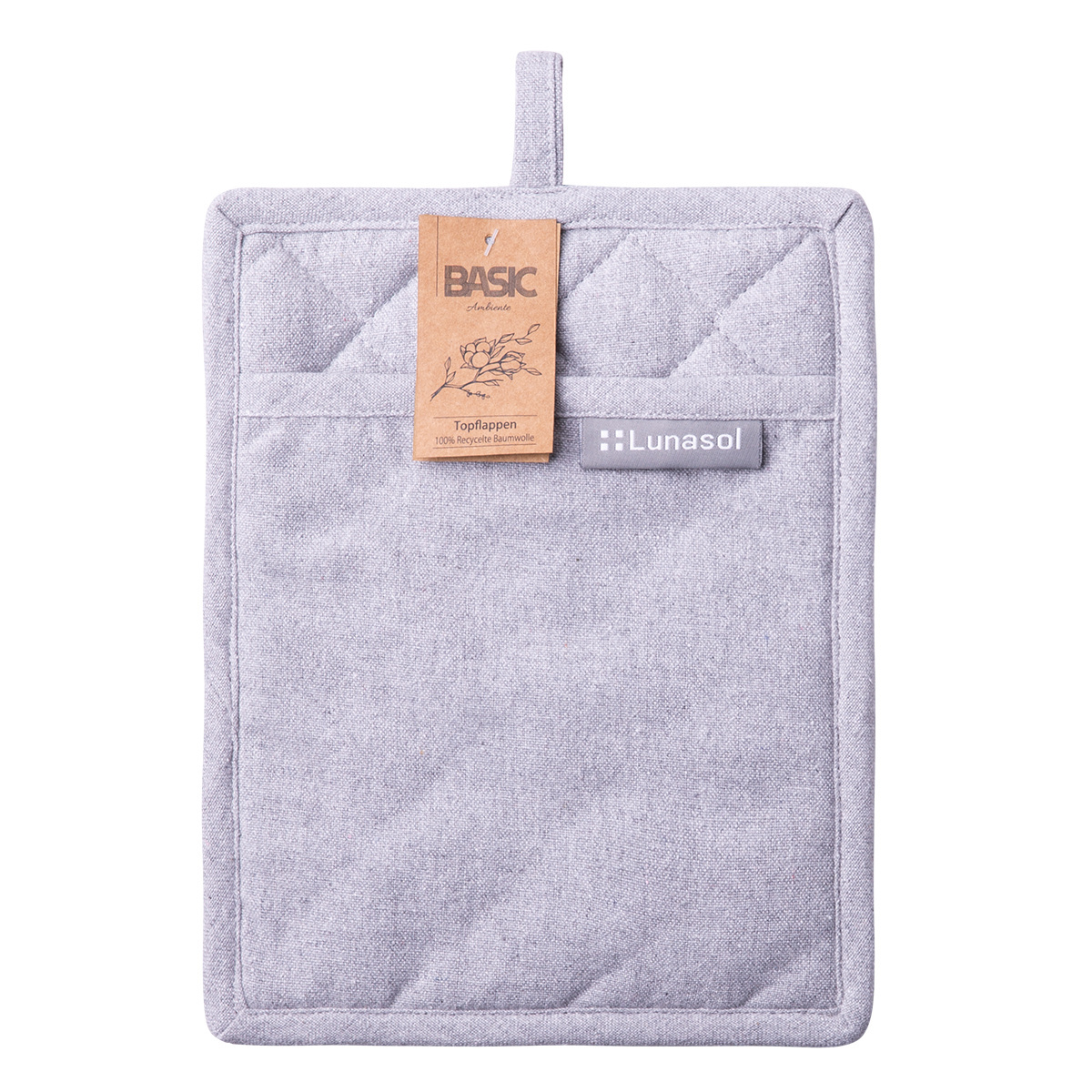 Gant de cuisine en coton gris clair 19 x 24 cm – Basic Ambiente