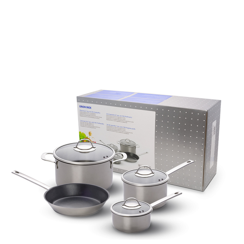 Set di pentole iniziale Orion 7 pezzi Master Chef Lunasol