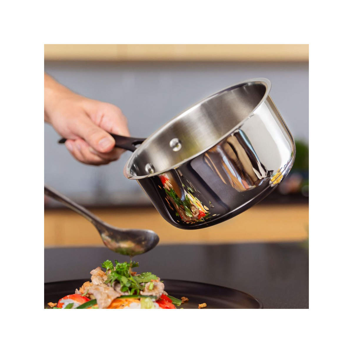 Pentola Orion Gaya 1,5 l con coperchio in vetro Premium Lunasol