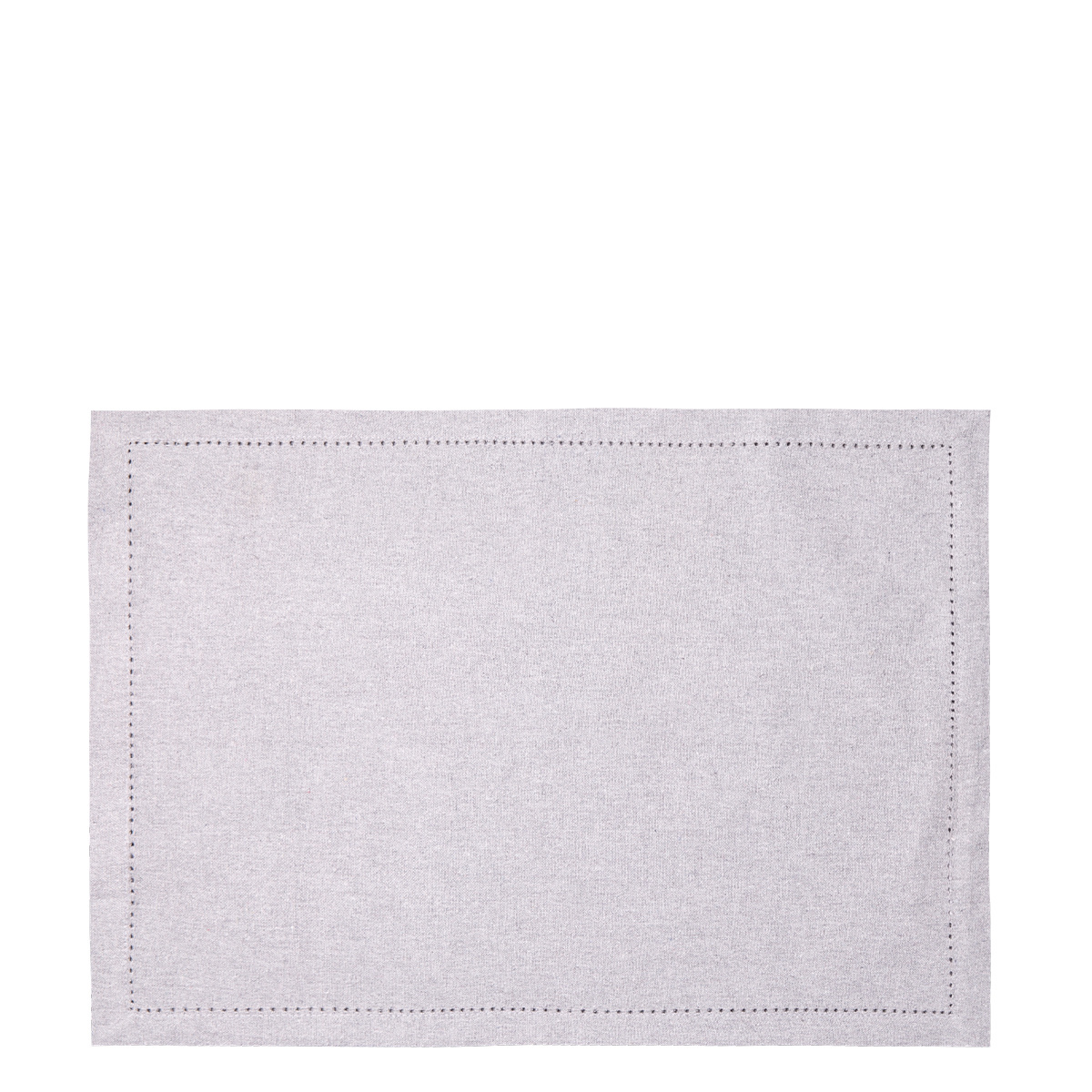 Light grey cotton placemat 32 x 48 cm 2 pcs – Basic Ambiente