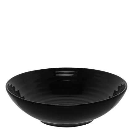 Coupe Spiral Deep Plate Black 19.5 cm – Gaya