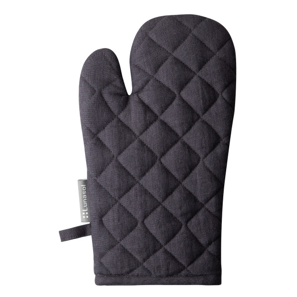 Anthrazitfarbener Küchenhandschuh 19 x 32 cm - Gaya Ambiente