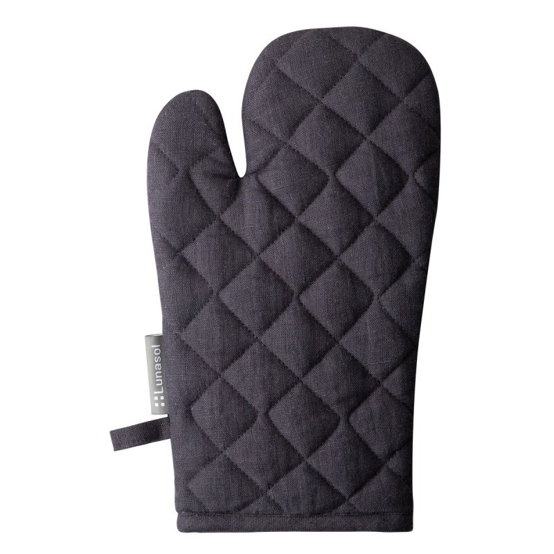Anthrazitfarbener Küchenhandschuh 19 x 32 cm - Gaya Ambiente