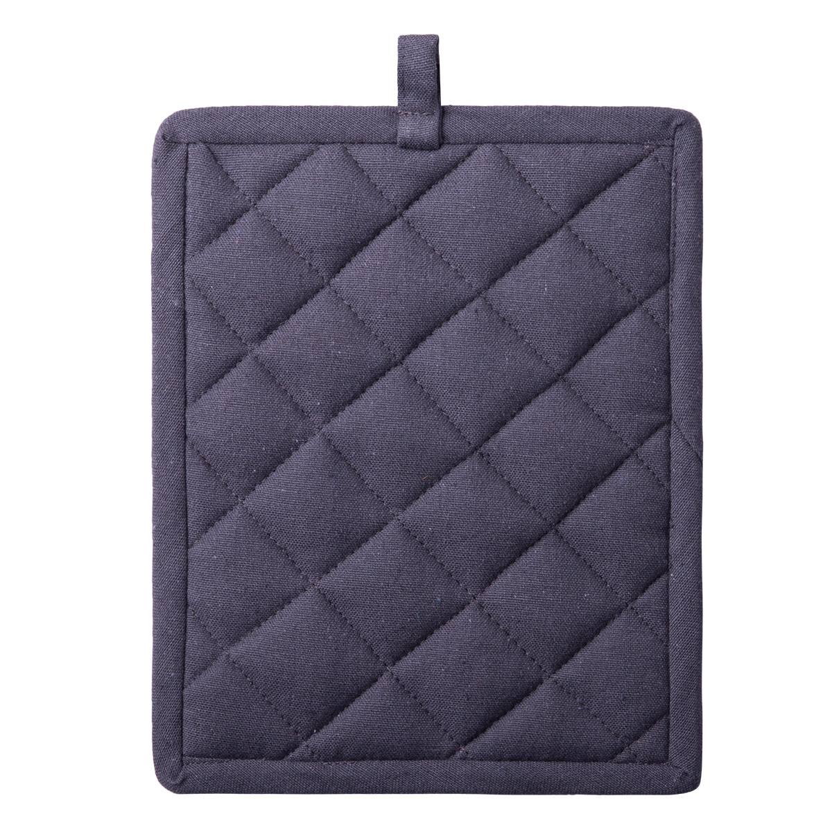 Steel grey cotton oven mitt 19 x 24 cm – Basic Ambiente