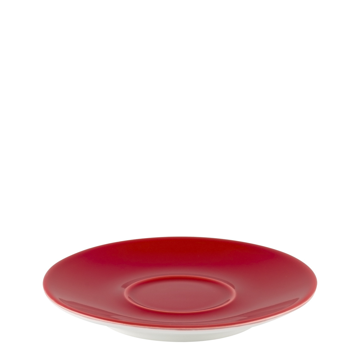 Piattino da espresso rosso 12,5 cm - RGB