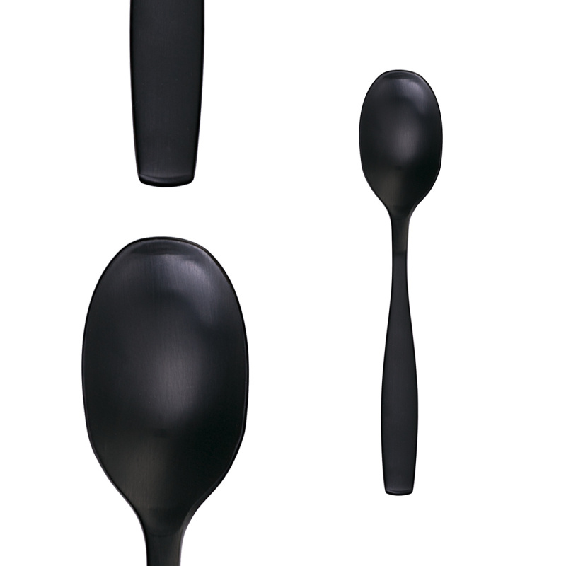 Cutlery set 24 pcs – Gaya PVD black satin