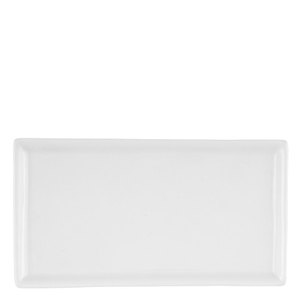 Platte rechteckig 20 x 10 cm - Buffet Lunasol uni weiss