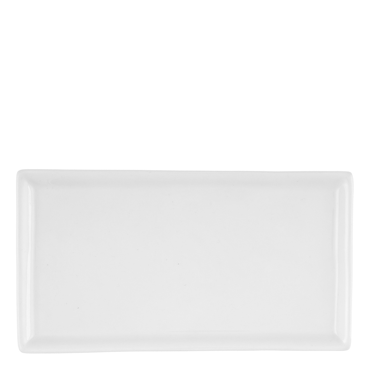 Platte rechteckig 20 x 10 cm - Buffet Lunasol uni weiss