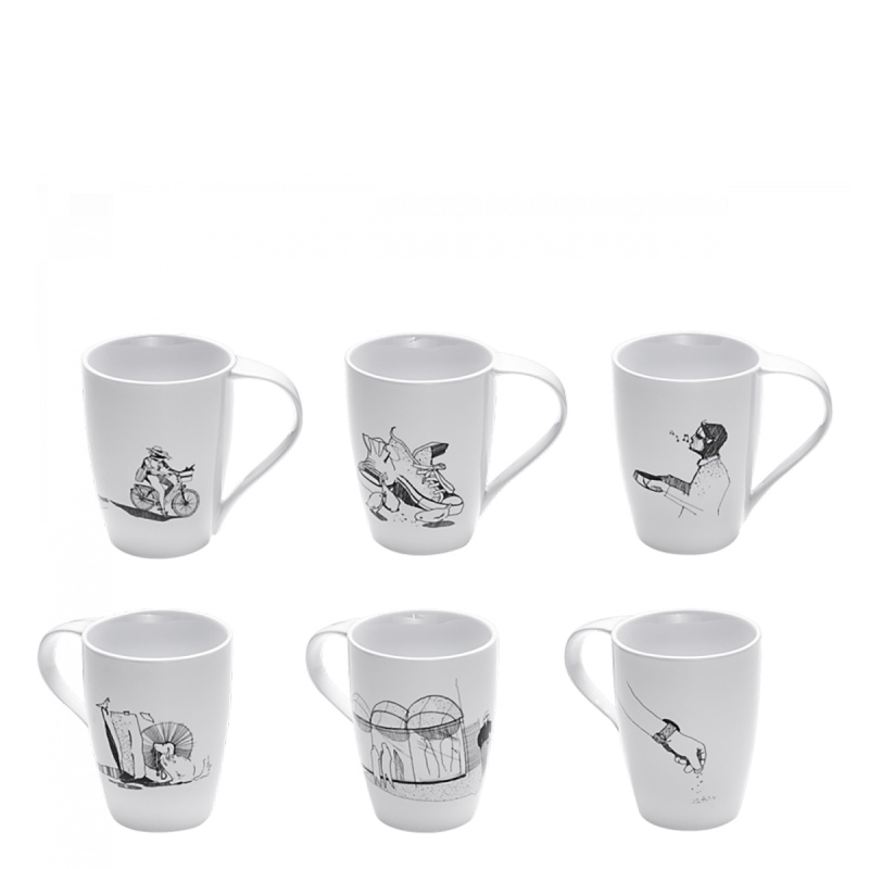 Becher-Set 3 tlg.  Big Story - Lunasol Hotelporzellan