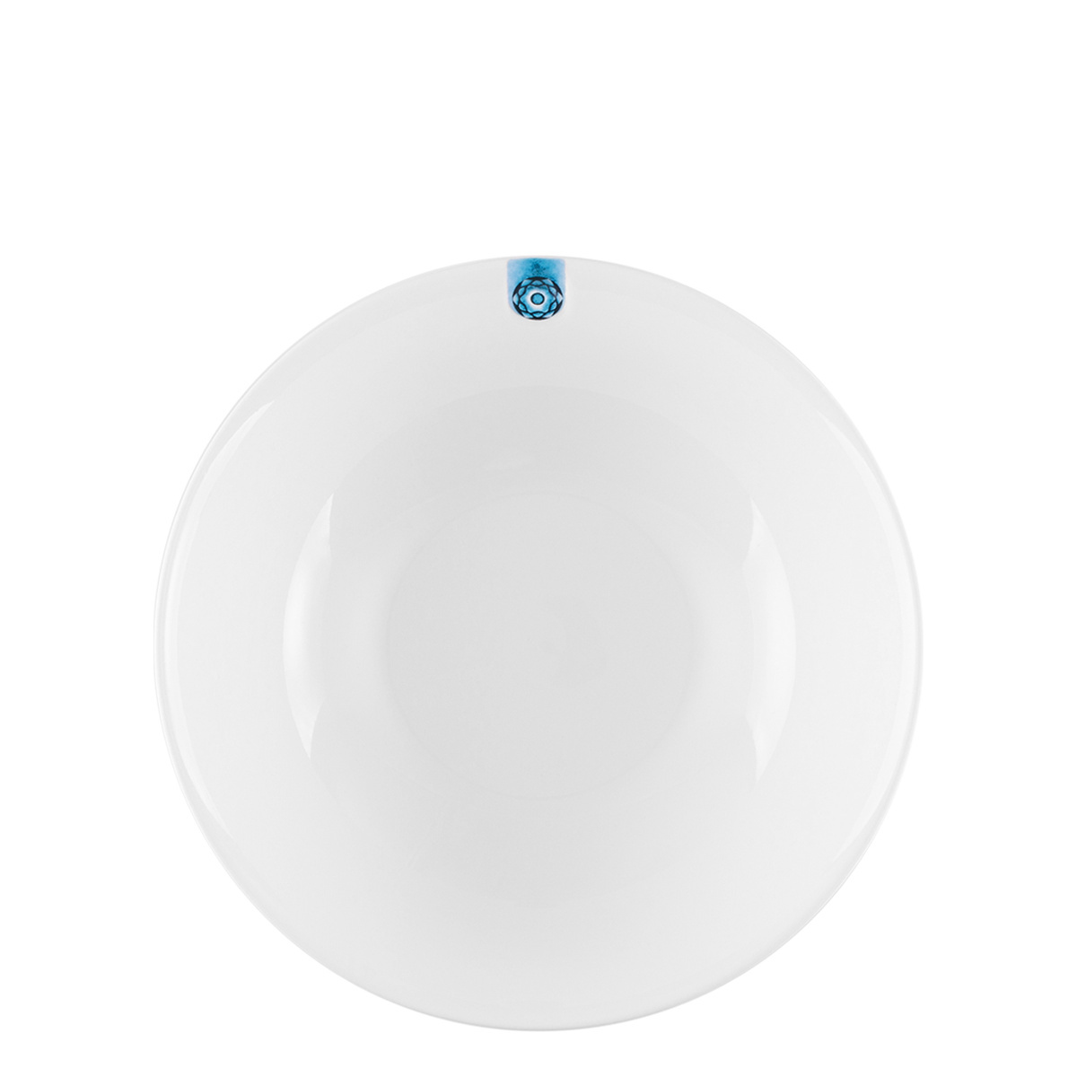 Teller tief Coupe mit blauem Ornament 19,5 cm – Gaya RGB
